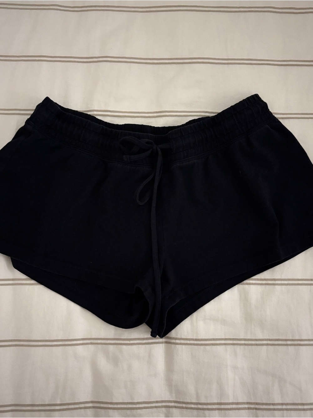 TNA Black Athletic Drawstring Shorts
